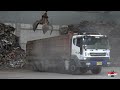 Old Tires and Scrap Metal Recycling Factories  Recycling Process in Korean Factory