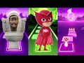 Skibidi toilet 🆚 Minecraft 🆚 Pj Masks Flying Factory ||Coffin Dance Song (cover) TILES HOP #skibidi