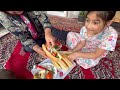 🔥BEAUTIFUL village GIRl🔥 cooking falafel :  YUMMY village food🫒🥖🌯🦑🥨🥗