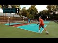 🏓Andrew is back to playing outdoors! | Andrew/Eric vs SamDave