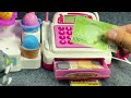 6 minutes to satisfactorily open the cute pink ice cream store cash register ASMR | comment toys