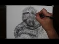 How to Draw a Mother and Baby Gorilla | Awesome Scribble Art Style