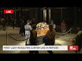 First Lady Rosalynn Carter lies in repose at Carter Center in Atlanta: LIVE STREAM