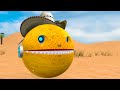 【踏切アニメ】あぶない電車 Ms PACMAN in Pokemon Vs 5 Train Crossing 🚦 Fumikiri 3D Railroad Crossing Animation #1