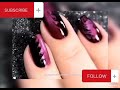 nails art black nail paint 🎨🖌️ I like it😍