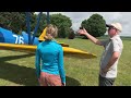 Bailey flies a 1945 Stearman