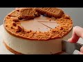 No-Bake No-Gelatine Lotus Biscoff Cheesecake | Emojoie