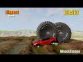 Small vs Medium vs Big Wheels #2 - Beamng drive