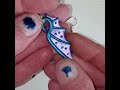 Polymer Clay Dragon Wing Earrings From Scratch #polymerclayearrings #clayjewelry #claytutorial