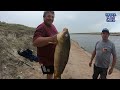 Un lugar gratis en el Rio Salado y ruta 3 ... pesca de muchas carpas