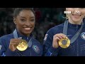 Biles stars as USA win gold | Paris 2024 Olympics | BBC Sport