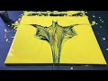 Fluid Painting THE BAT!! String Swipe~Wigglz Art Acrylic Pouring! Great for Beginners!!