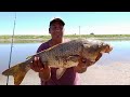 MUCHA PESCA AL COSTADO DE LA RUTA  ! PESCA EN EL SALADO.