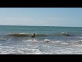 Skimboarding Shark Infested Beach