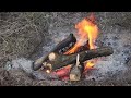Bushcraft Survival in the Canyon, Water Filter, Stone Underfloor Heating, Baking Bread