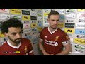 MO SALAH & HENDERSON SINGING FAN SONG 