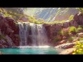 Ultra Relaxing Waterfall on Peaceful Soothing Music | Waterfall Sound for Meditation, Study & Sleep