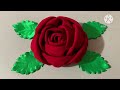 DIY: How to make an adorable fabric rose flower ~ in just 5 minutes! | DIY Flower