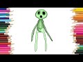 How to draw Garten of banban 7: Alien