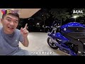 R6新車就撞到...  我暈!! 剛出廠耶.. 弄得全身都是...