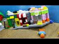 Lego Mine Flood Disaster - Tsunami Dam Breach Experiment - Wave Machine VS Diamond Mine
