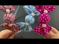 So Sweet 🍬🍬Diy Fabric Candy Hair Bow, Headband 🍬🍬 | How to Make Fabric Bow | Sweets Bow Hairband 🎀
