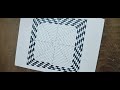 How to Draw Optical illusion Art| Illusion Art| Geometric Art| Easy Illusion Pattern| Easy Drawing|