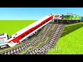 HIGHEST SPEED MEMU TRAIN FELL DOWN FROM TOP HEIGHT ON SPEED BUMPS ▶️ Train Simulator | CrazyRails