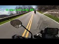 Skyline Drive....a Moto Guzzi, and Aprilia and a Triumph leisurely cruise the mountain