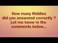 Top 10 Clever Riddles