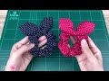 DIY Bow Scrunchies. How to make Bow Scrunchies. Hair Accessories.