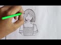 How to draw Anime drawing step by step || easy anime drawing || #anime #art #drawing