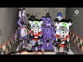 Custom FNAF figure review (Scooped Ballora, Phantom Foxy, Shadow Freddy, Old Bonnie, Shattered Roxy)