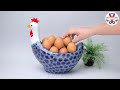 Hen shape Egg holder Showpiece making at home || Gift item showpiece making