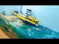 LEGO City: Ferry Against Tsunami! Lego Dam Breach Experiment