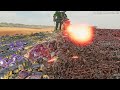 4,000,000 Xenomorphs & Tripods vs SPACE MARINE Beach Defenses - Ultimate Epic Battle Simulator 2