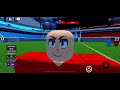 Bash plays soccer in roblox