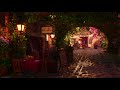 COZY ITALIAN RESTAURANT PATIO AMBIENCE: Music from Another Room, Peaceful Chatter, Relaxing Nature