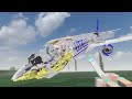Plane CRASHES from Star Wars Ships - Teardown Mods Gameplay