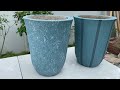 Amazing Skill Casting 2 Flower Pots In 1 Plastic Mold - Casting Project