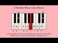 C Melodic Minor | Interactive YouTube Scales: Play Piano With Your Computer Keyboard