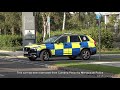 (New) ADVANCED POLICE INTERCEPTORS and Specialist Cars Responding With Siren and Lights