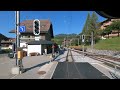★ 4K 🇨🇭 Zweisimmen - Montreux cab ride, Switzerland [09.2023] Führerstandsmitfahrt Goldenpass