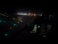 H145 D2 IFR night circling approach with Synthetic vision on return from HMPT operations