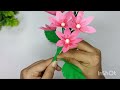 Easy Paper Flower | কাগজের ফুল | DIY paper flower craft idea | Paper Flower Making Tutorial