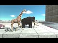 Dinosaurs and Animals Escape From Indoraptor Prison - Animal Revolt Battle Simulator
