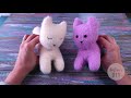 Sock kitten DIY tutorial. Sock toys for kids easy!