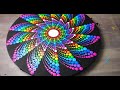 Dot Mandala PINWHEEL Design Step By Step Tutorial | Lydia May