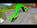 Big & Small Monster Truck Golden Mcqueen vs Big & Small Monster Truck Mcqueen vs Trains | BeamNG