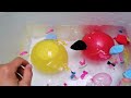 Pop Colorful Water Balloons - Popping Balloons!! (Slow Motion)